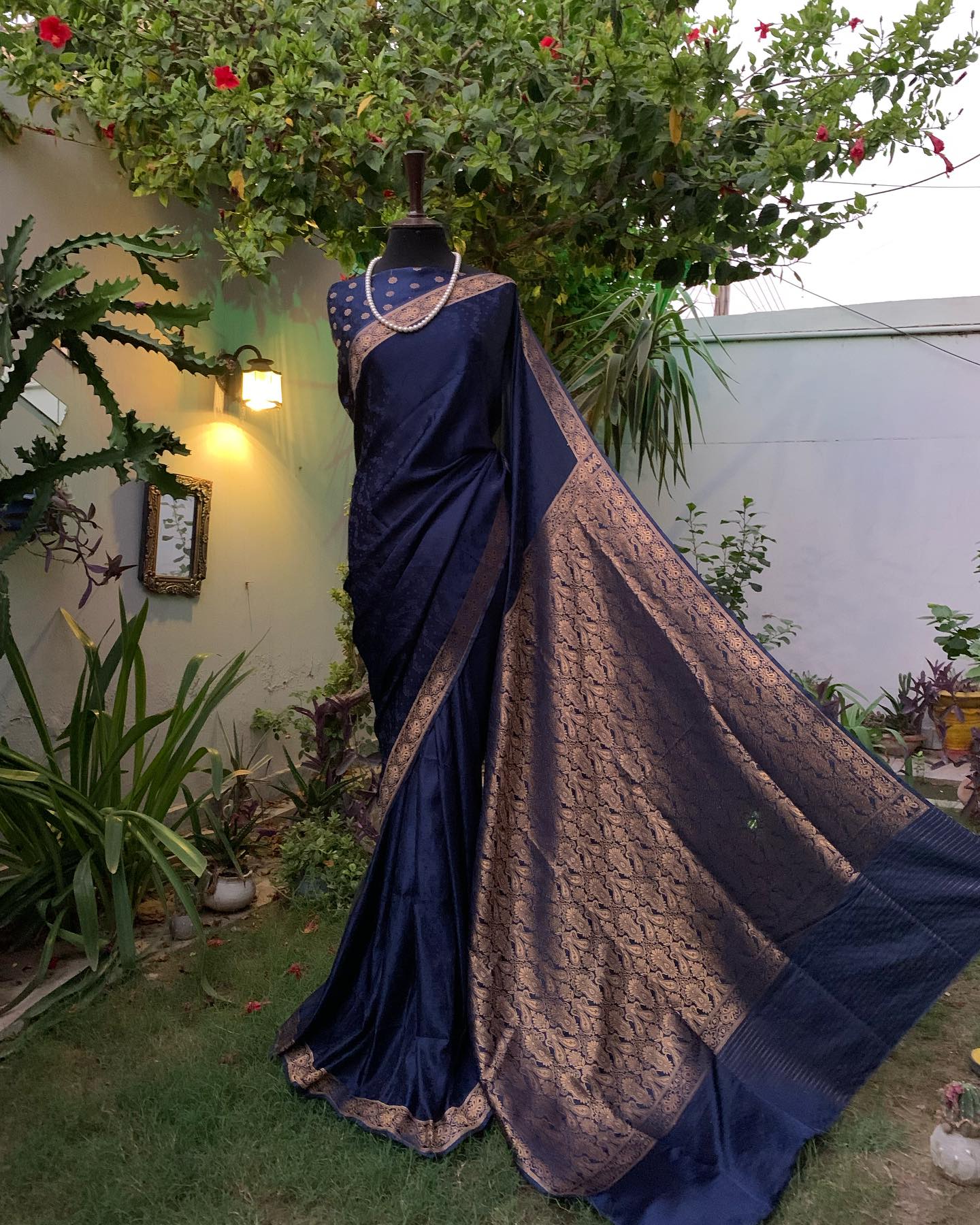 Banarsee Saree Navy blue